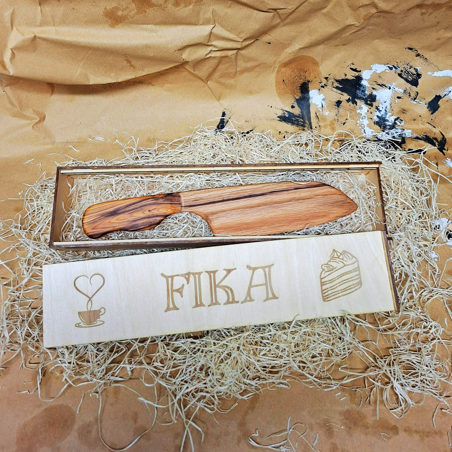 Tårtkniv med presentbox